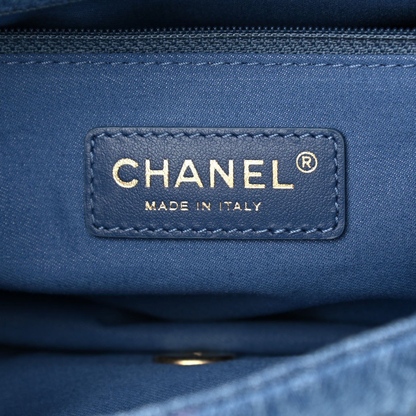 Denim Quilted Denim Large Mood Flap Blue Multicolor