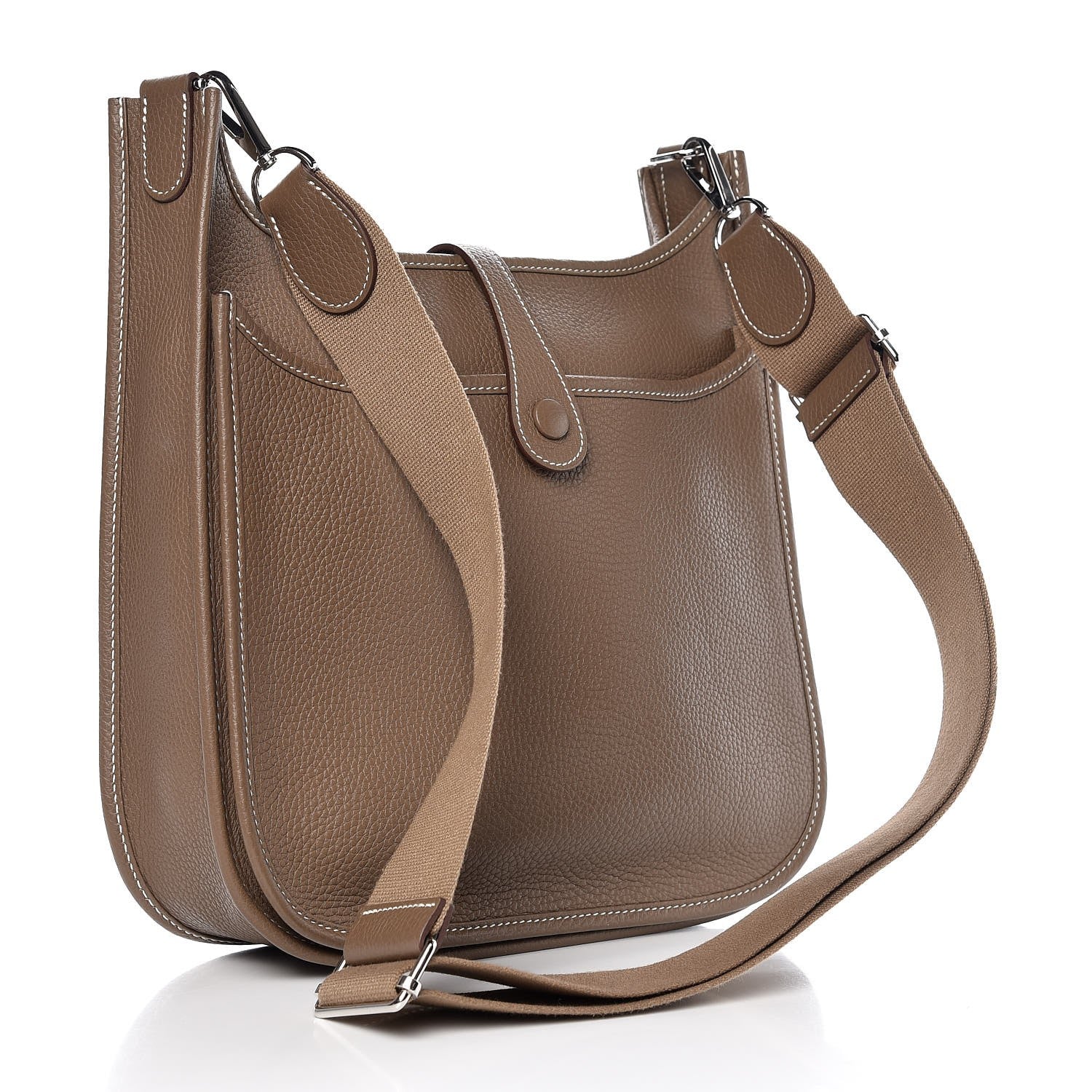 Hermes Taurillon Clemence Evelyne III PM Etoupe 5 of 15
