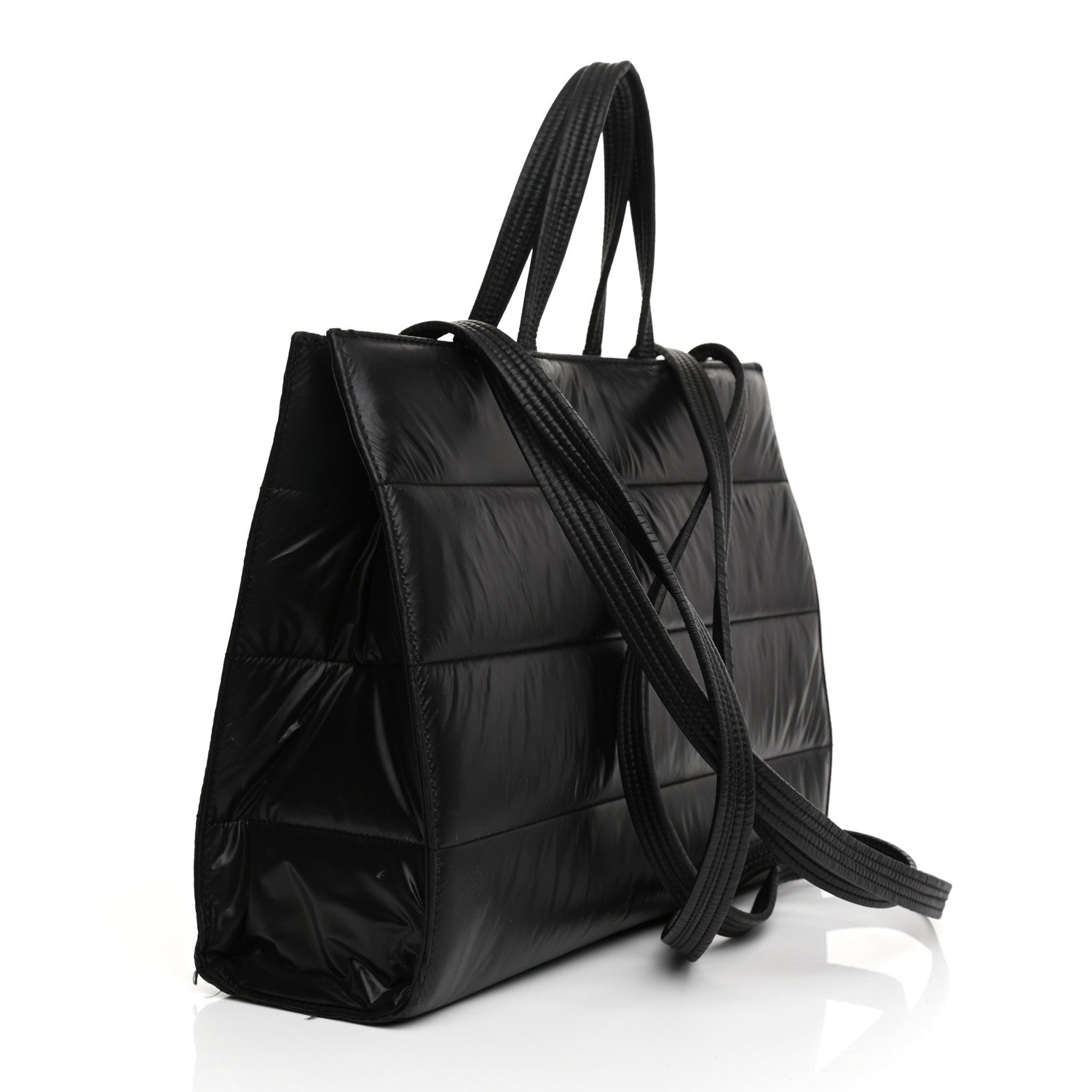 Telfar Nylon Medium Puff Shopping Bag Black 5 of 30