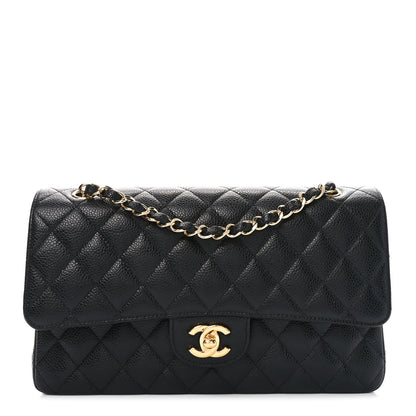 Chanel Caviar Quilted Medium Double Flap Black 1 of 11