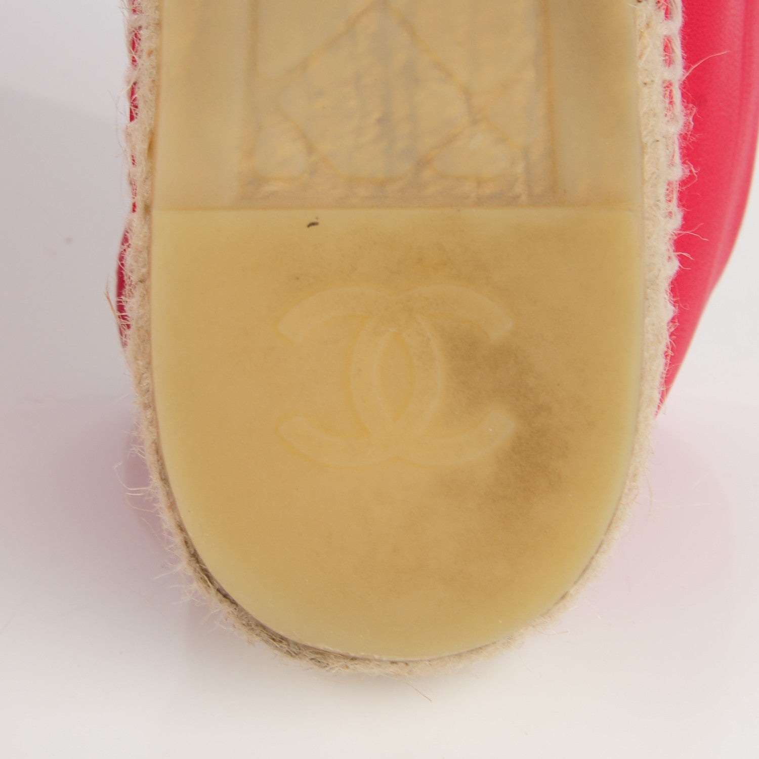 Chanel Lambskin CC Espadrilles 41 Red 7 of 10