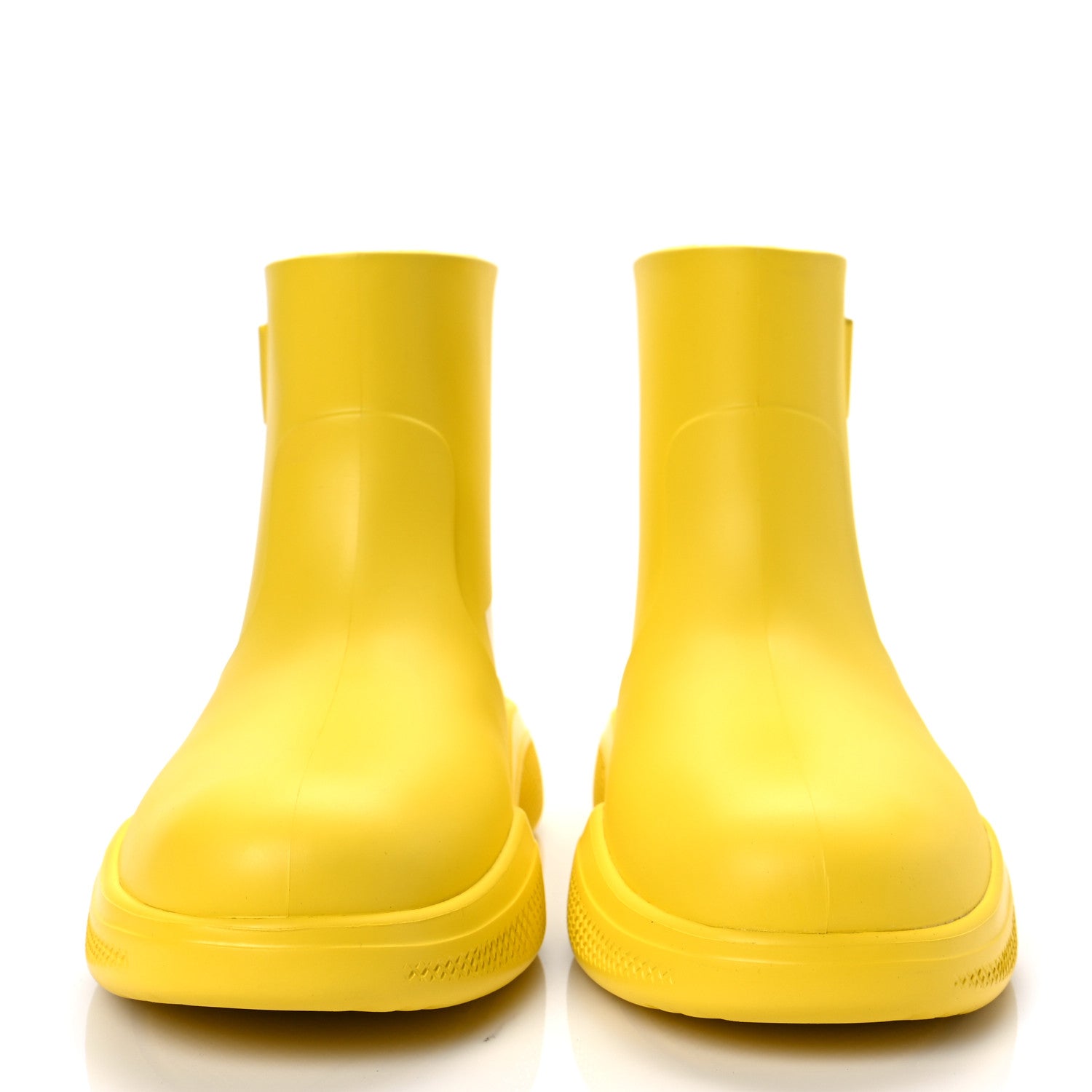 Prada Soft Mellow Rubber Triangle Logo Embossed Womens 25mm Booties 36 Sole 2 of 7