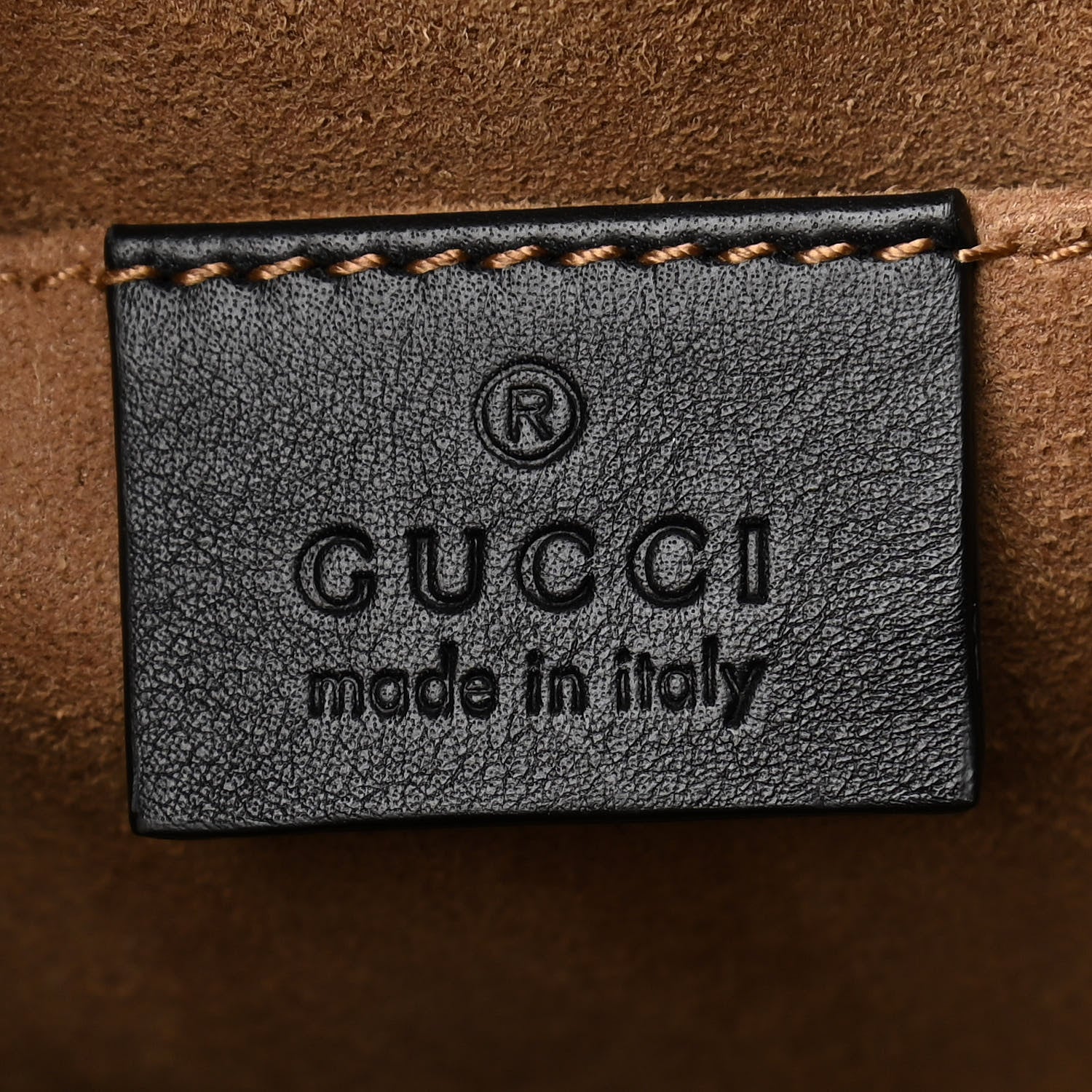 Gucci GG Supreme Monogram Calfskin Padlock Backpack Beige Cuir Black 7 of 11