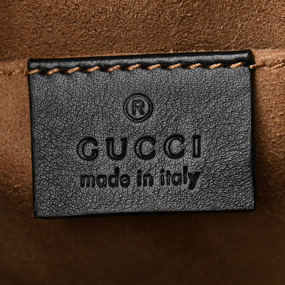 Gucci GG Supreme Monogram Calfskin Padlock Backpack Beige Cuir Black 7 of 11