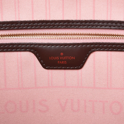 Louis Vuitton Damier Ebene Neo Neverfull MM Rose Ballerine 6 of 11