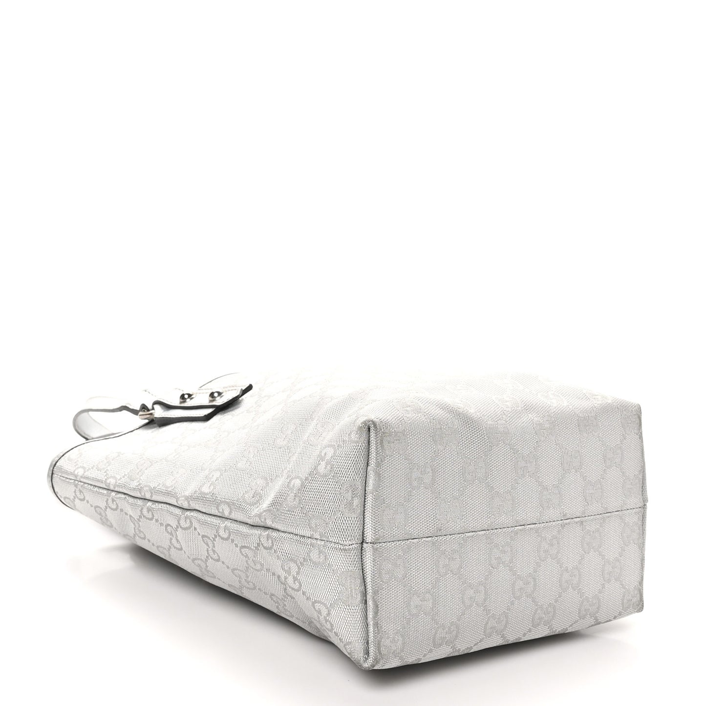 Monogram Tote Bag Silver