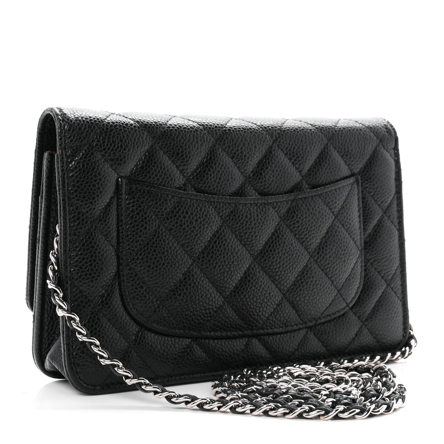 Chanel Caviar Quilted Wallet on Chain WOC Black 3 of 12