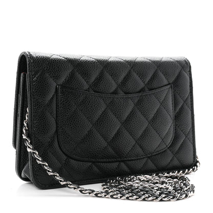 Chanel Caviar Quilted Wallet on Chain WOC Black 3 of 12