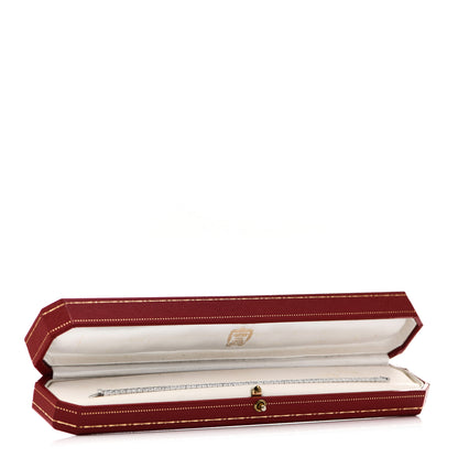 Cartier 18K White Gold Diamond Lanieres Bracelet 15 4 of 4