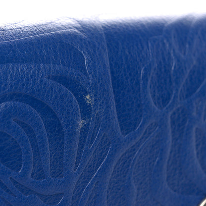 Mulberry Silky Calf Flower Embossed Darley Wallet Pigment Blue 8 of 8