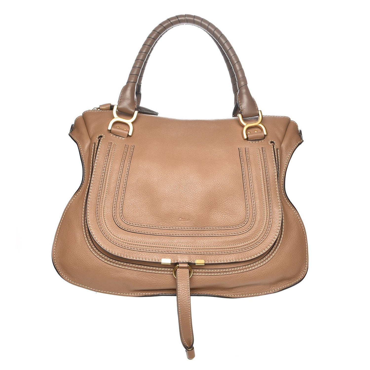 Chloe Calfskin Large Marcie Satchel Nut 1 of 8
