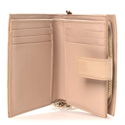 Christian Dior Patent Cannage Lady Dior Eden Wallet Beige 5 of 12
