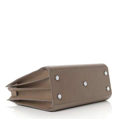 Saint Laurent Grained Calfskin Small Sac De Jour Taupe 4 of 10