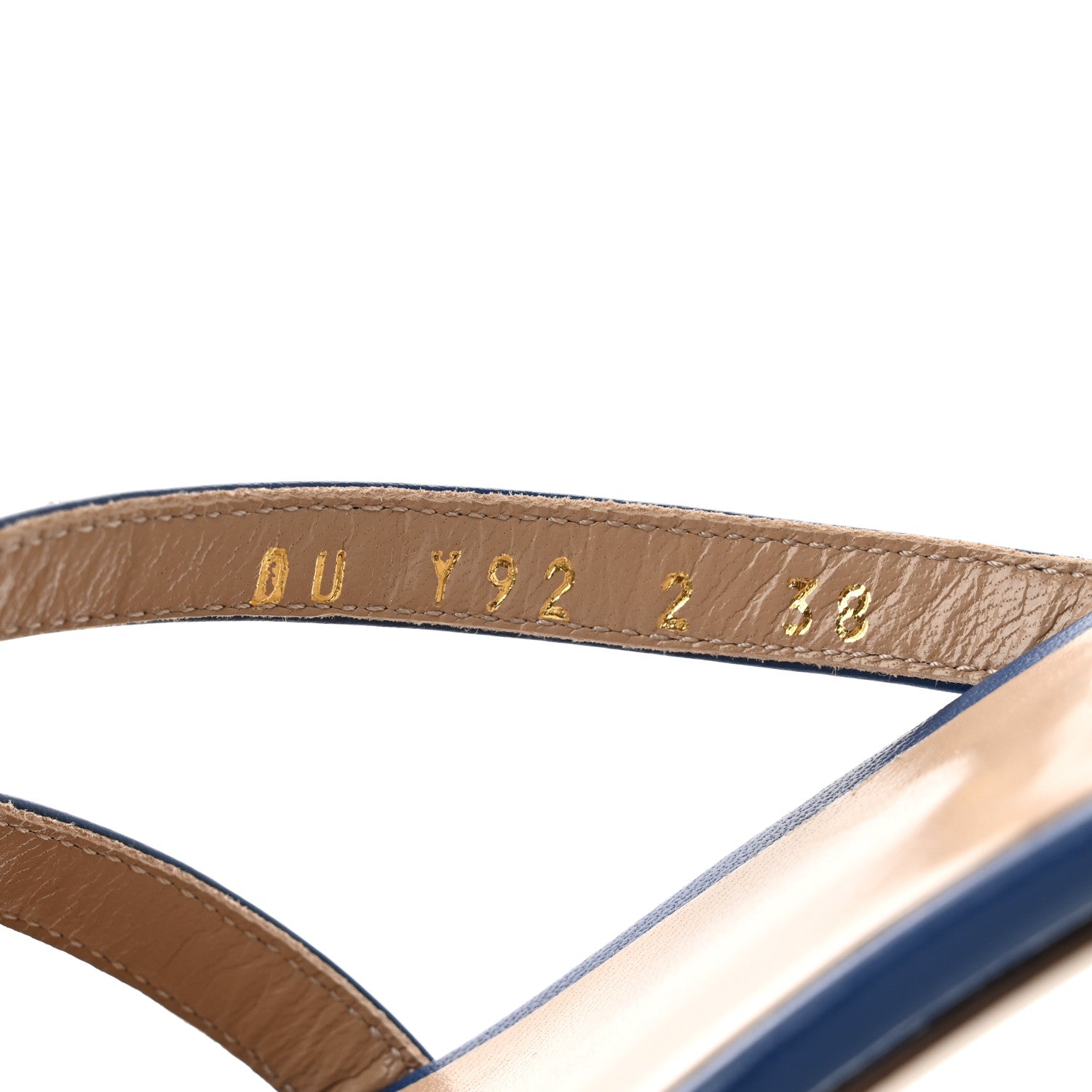 Valentino Garavani Calfskin Rockstud 60mm Slide Sandals 38 Blu Delft 7 of 8
