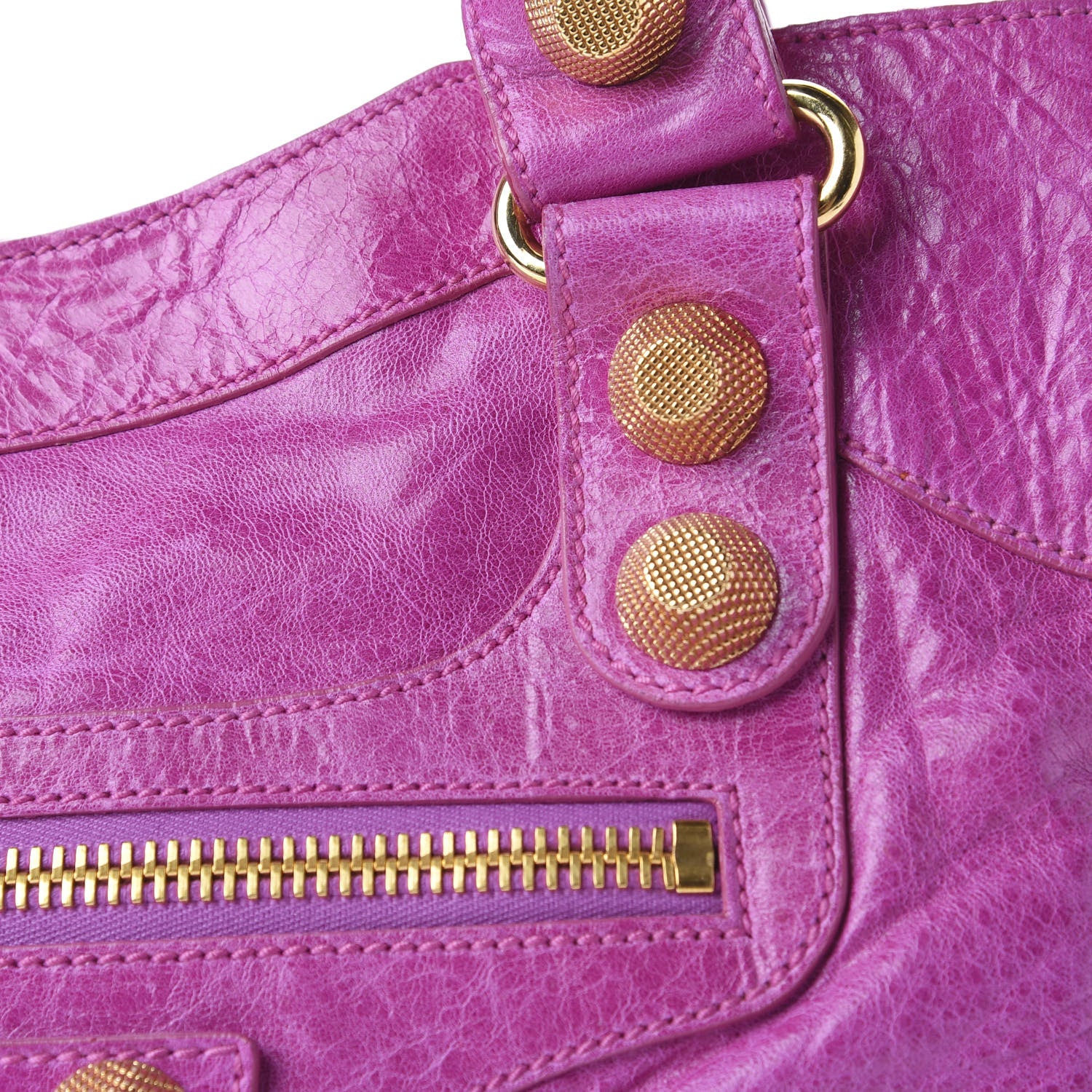 Balenciaga Agneau Giant 21 Gold Hardware City Magenta 9 of 10