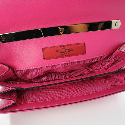 Valentino Garavani Nappa Lace Girello Flap Pop Fuxia 6 of 8