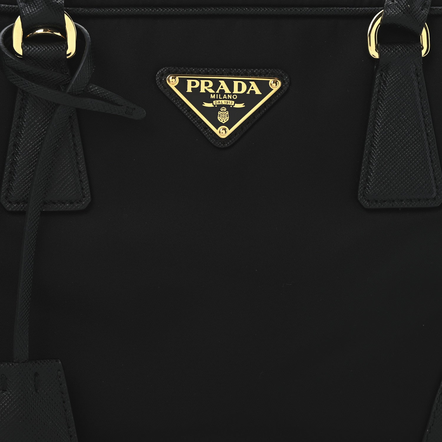 Prada Re-Nylon Saffiano Medium Re-Edition 1978 Two Handle Bag Black 7 of 9