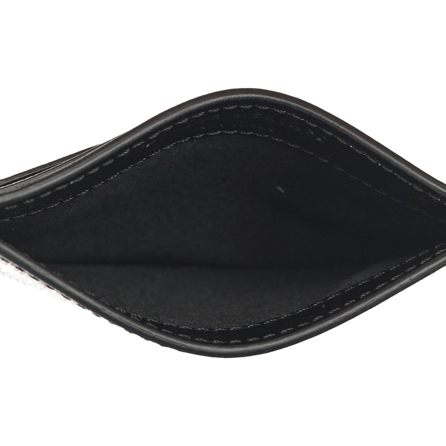 Off-White Saffiano Striped Diag Card Case Black White 5 of 9