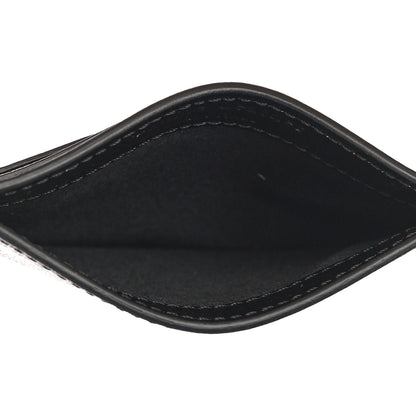 Off-White Saffiano Striped Diag Card Case Black White 5 of 9