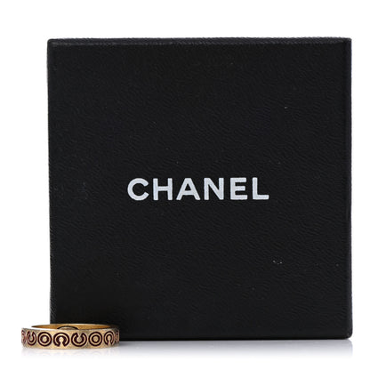 Chanel Metal Coco Logo Ring 54 Gold 5 of 5