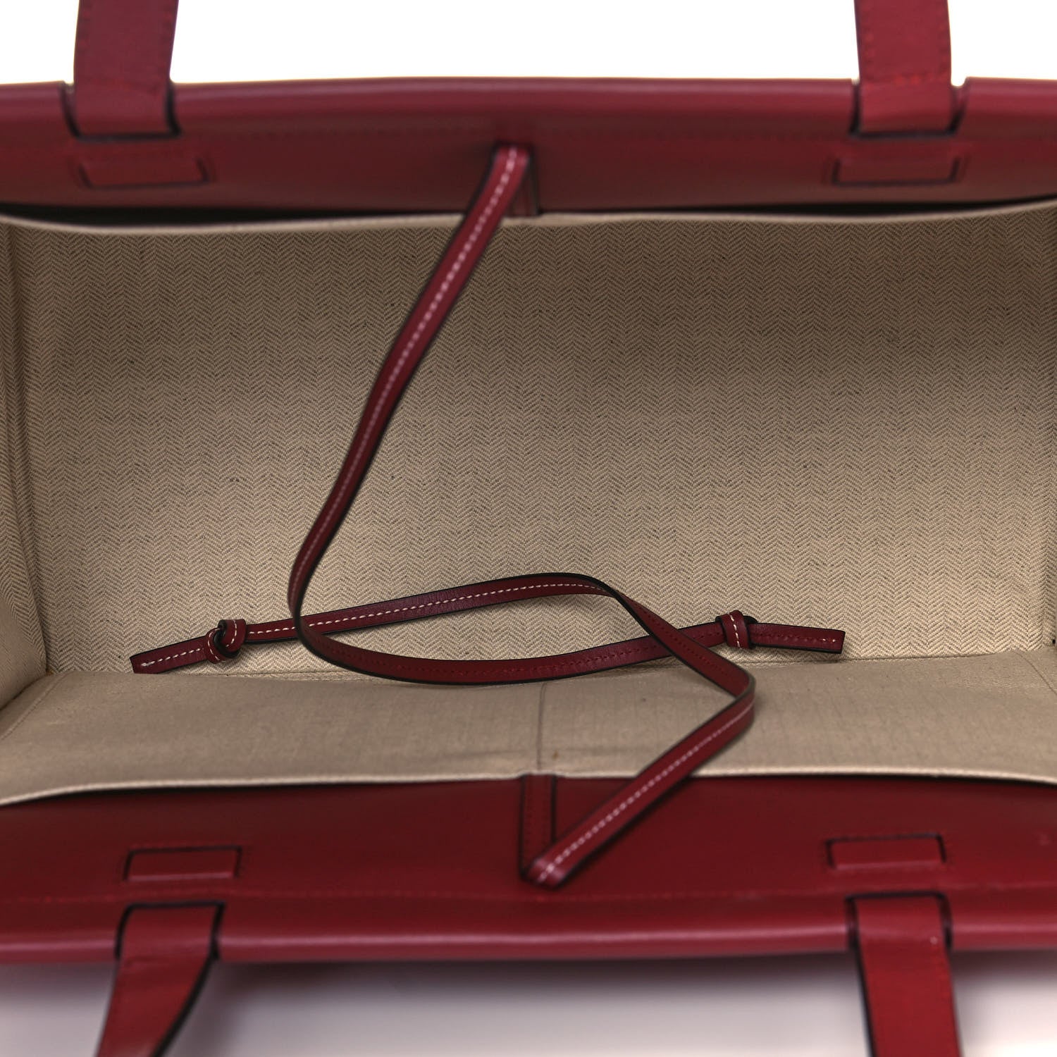 Loewe Soft Grained Calfskin Medium Cushion Tote Merlot 4 of 13