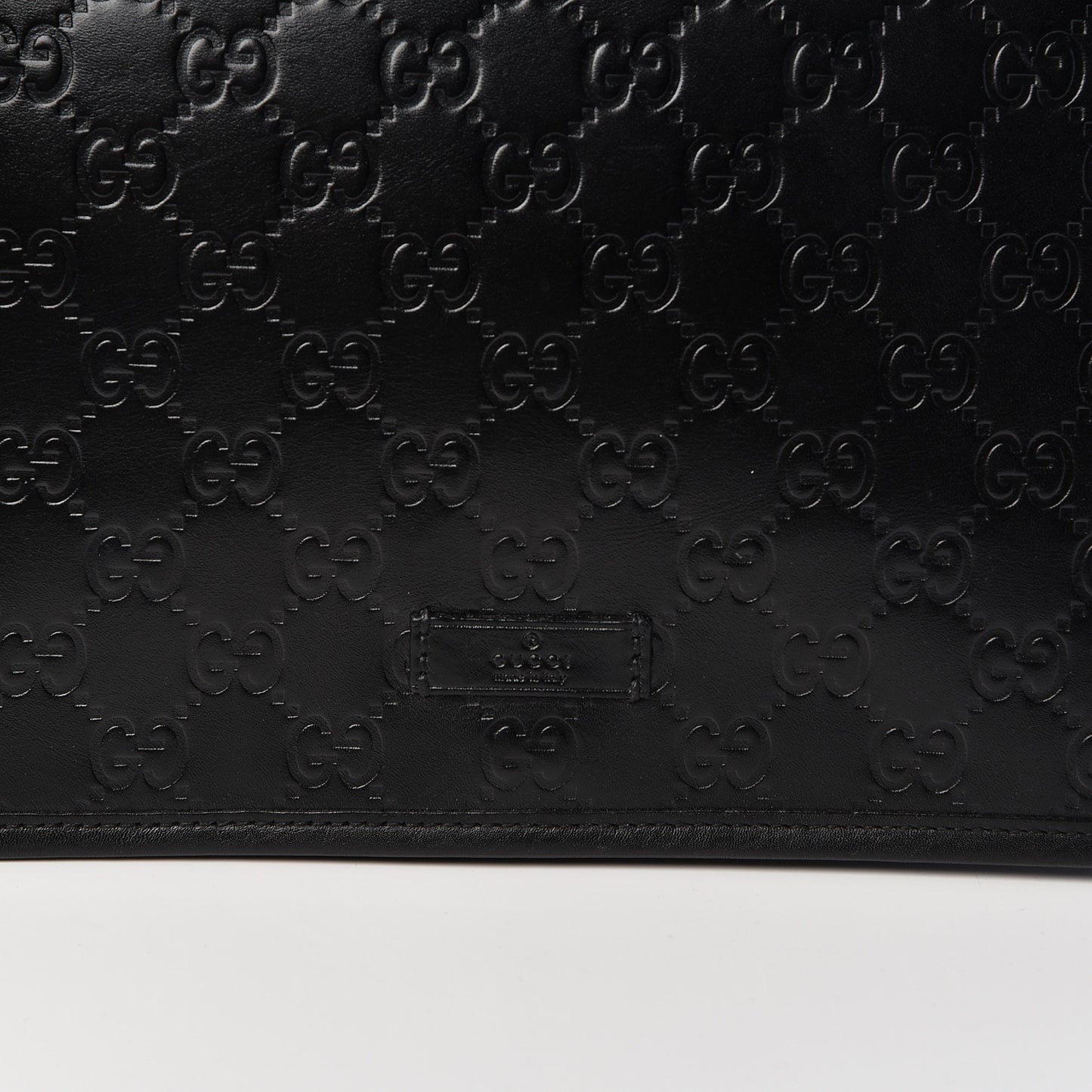 Guccissima Flap Messenger Bag Black