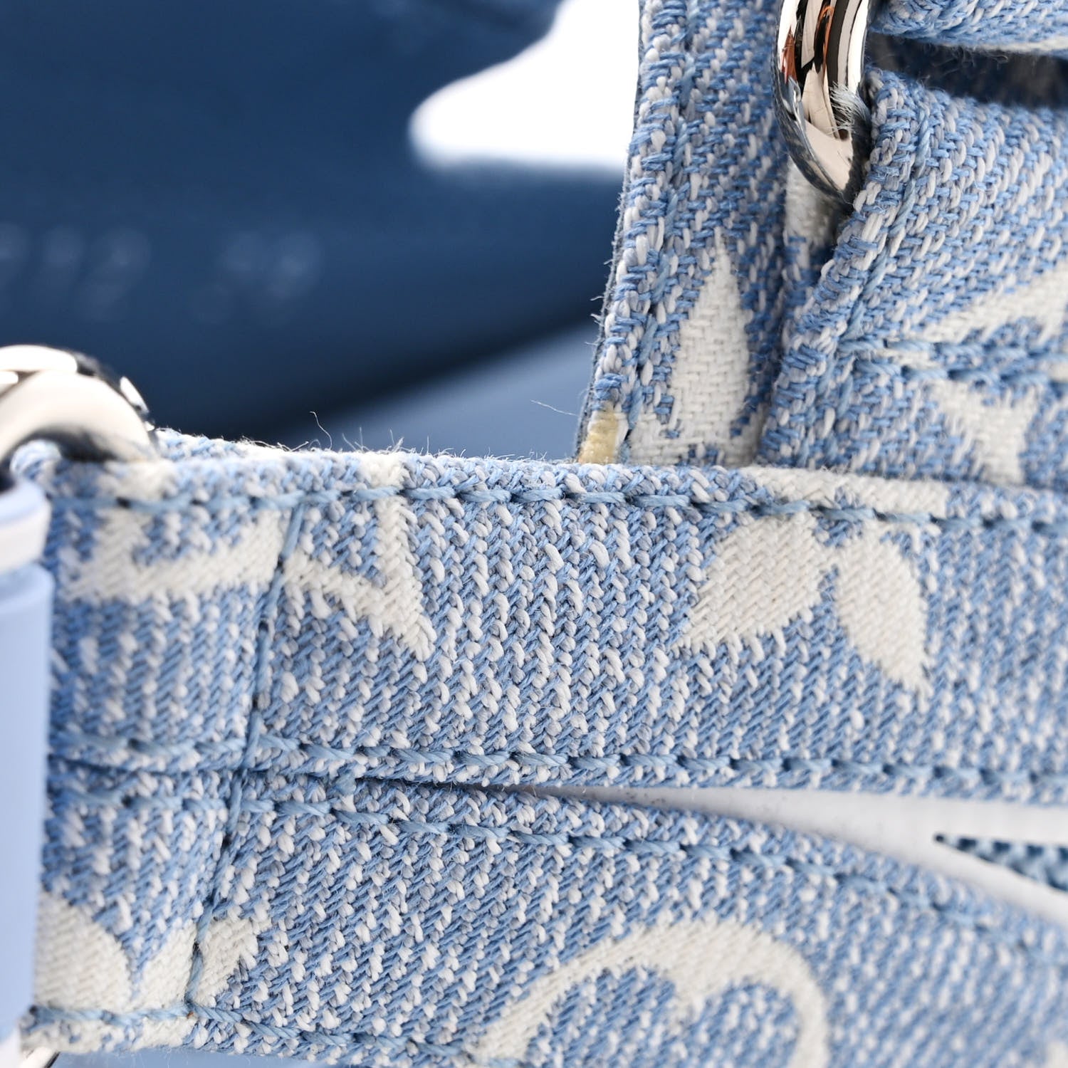 Louis Vuitton Monogram Denim Paseo Flat Comfort Sandals 38 Light Blue 11 of 11
