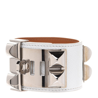 Hermes Epsom Collier de Chien CDC Bracelet S White 3 of 8