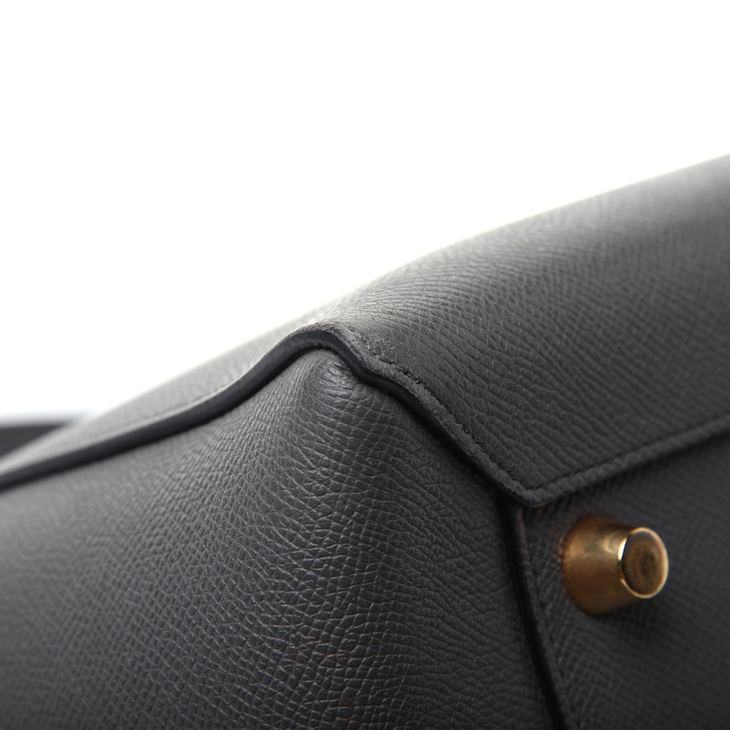 Grained Calfskin Mini Belt Bag Grey