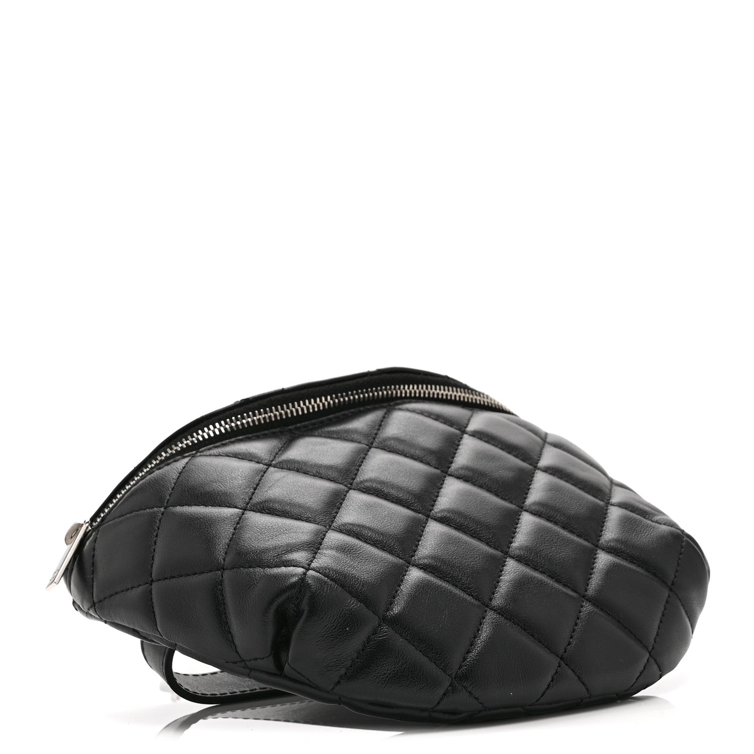 Chanel Calfskin Quilted Uniform Waist Belt Bag Black 4 of 10
