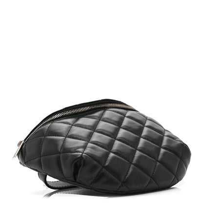 Chanel Calfskin Quilted Uniform Waist Belt Bag Black 4 of 10