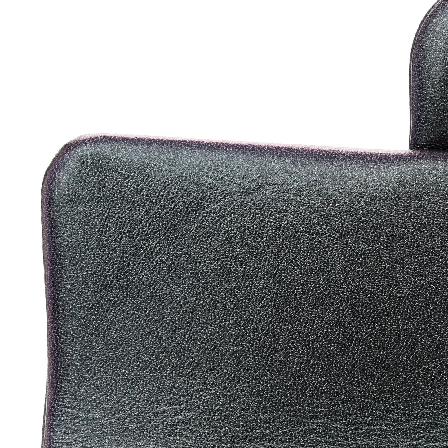 Iridescent Lambskin Quilted Mini Rectangular Flap Black