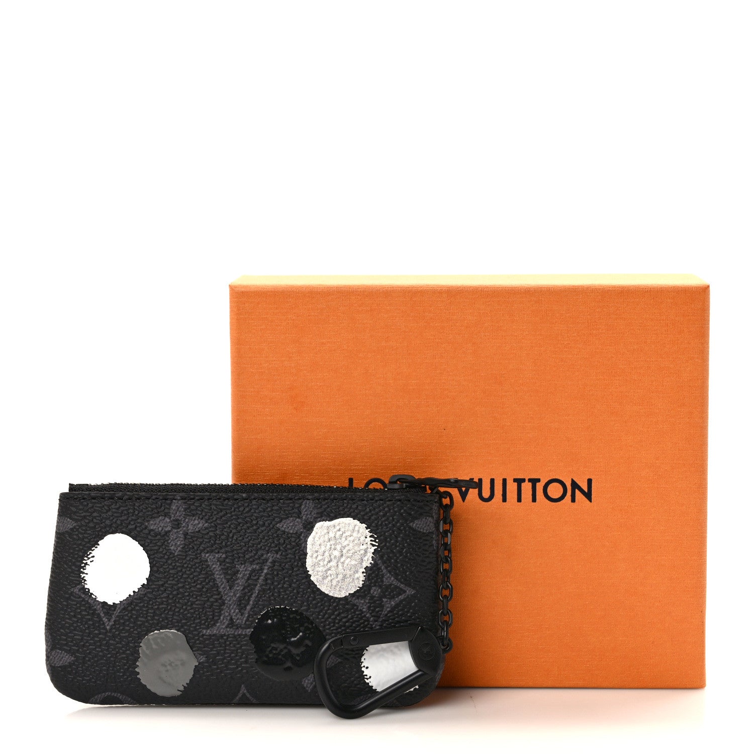 Louis Vuitton LV X YK Monogram Eclipse Key Pouch Black Silver 8 of 8