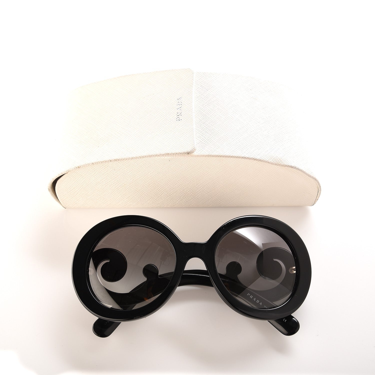 Prada Baroque Sunglasses SPR 27N Black 7 of 7