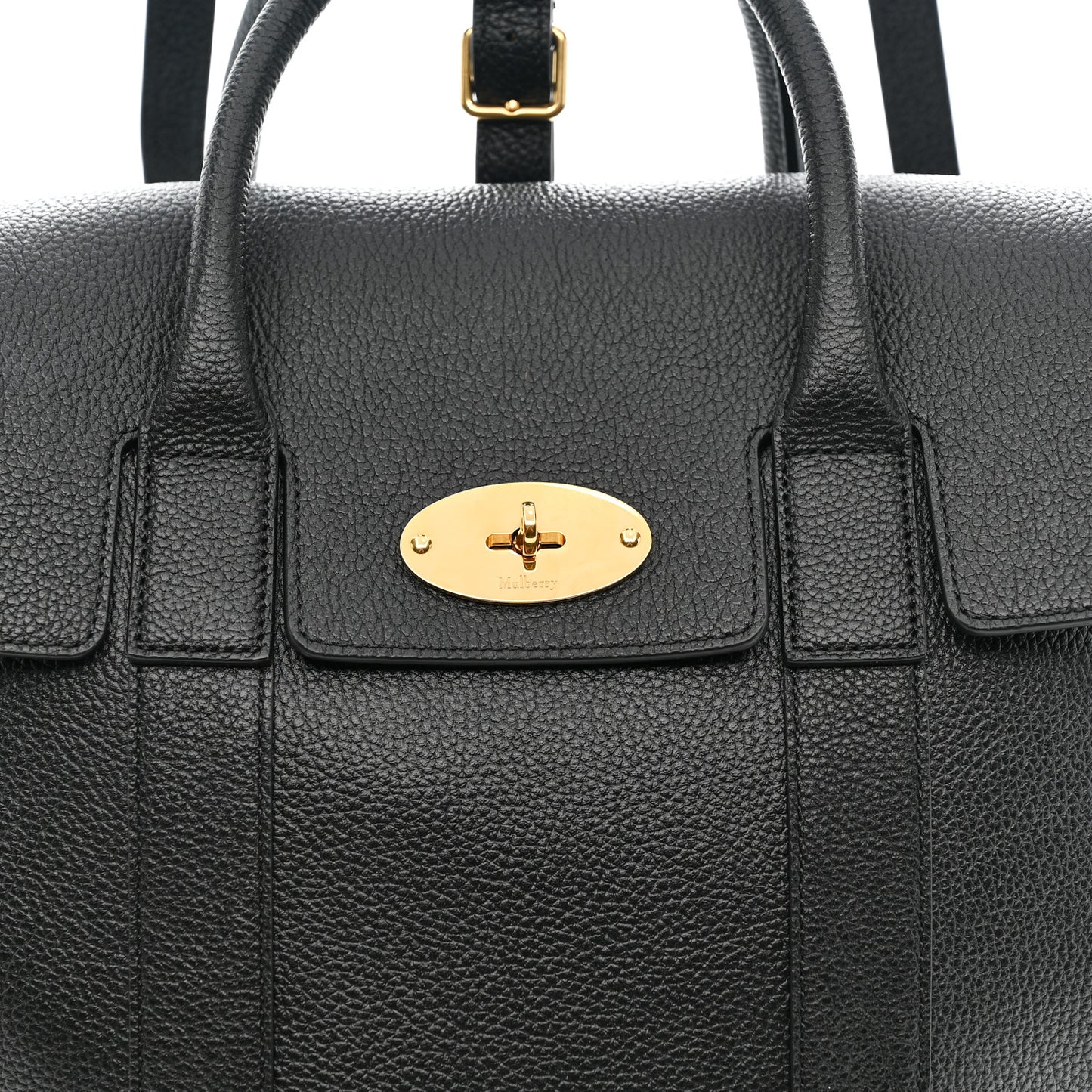 Classic Grain Calfskin Small Bayswater Backpack Black