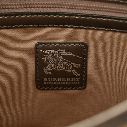 Burberry Metallic Nova Check Patent Hobo Pewter 6 of 14