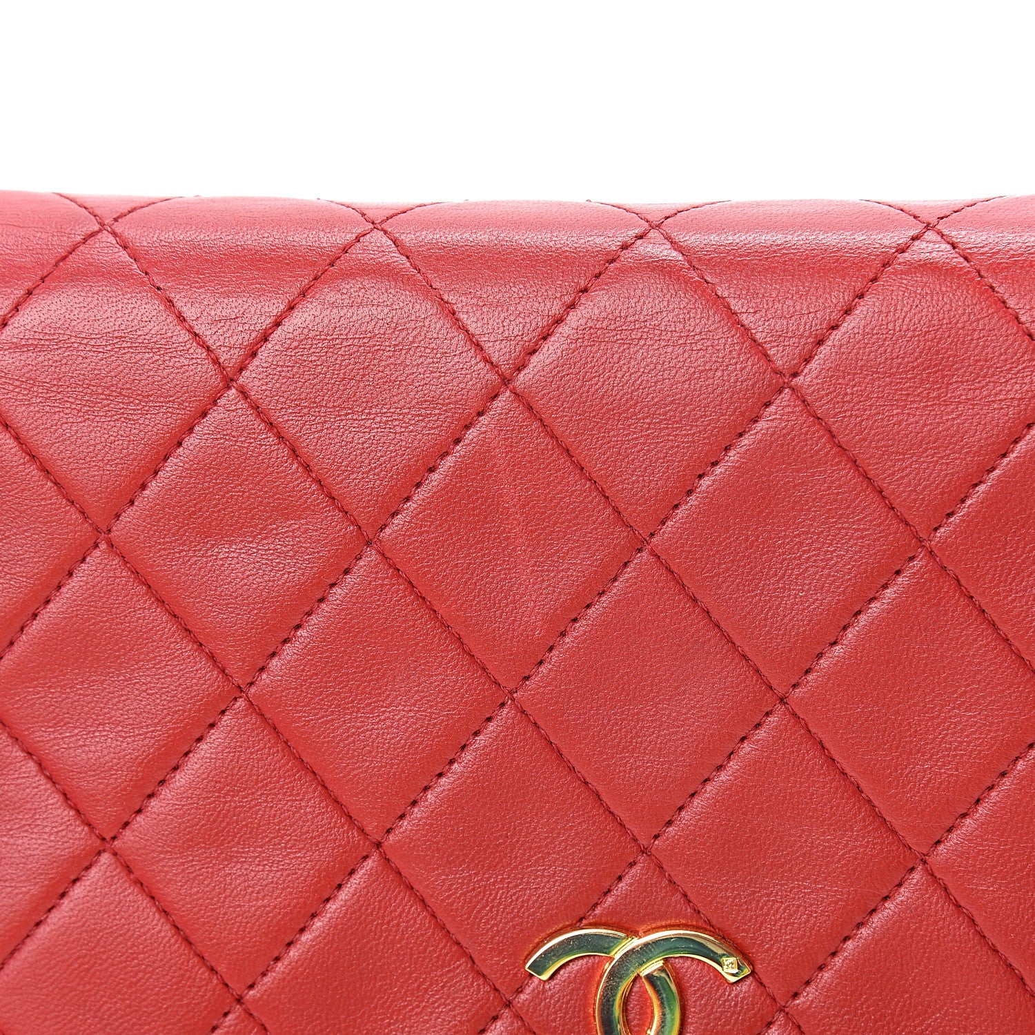 Chanel Lambskin Quilted Mini Flap Red 15 of 16