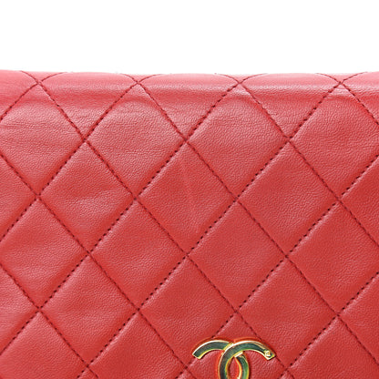 Chanel Lambskin Quilted Mini Flap Red 15 of 16