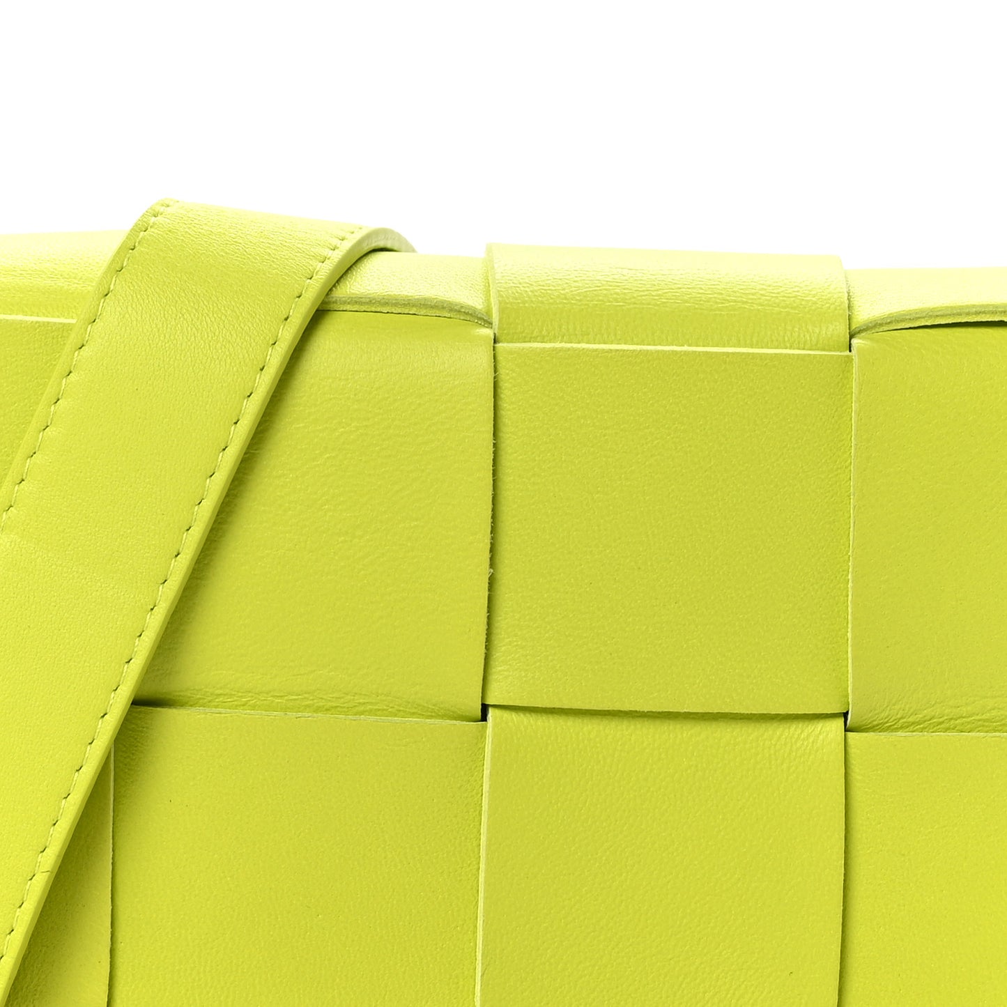 Nappa Intreccio Cassette Belt Bag Kiwi