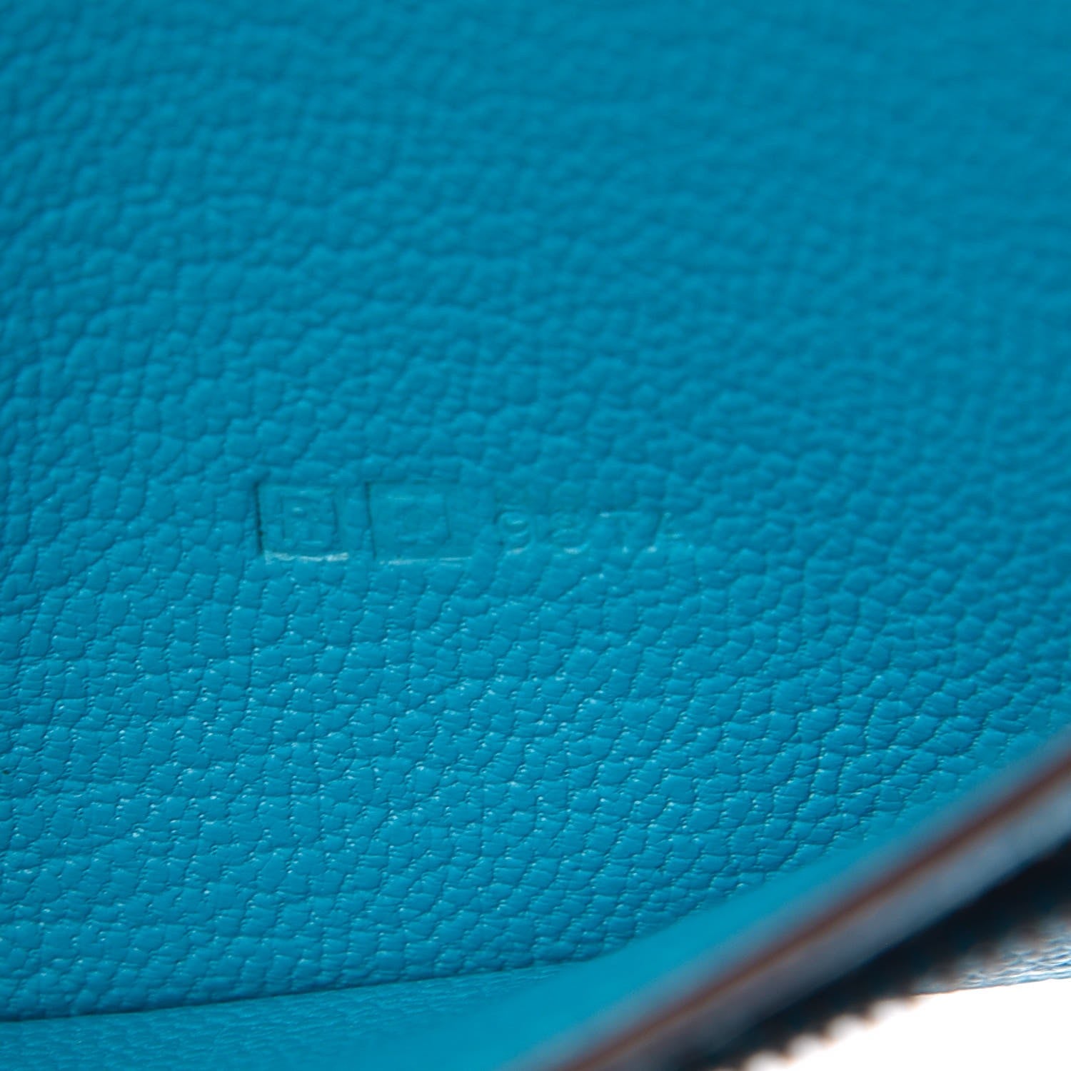 Hermes Chevre Mysore Bearn Gusset Wallet Bleu Azteque 7 of 8