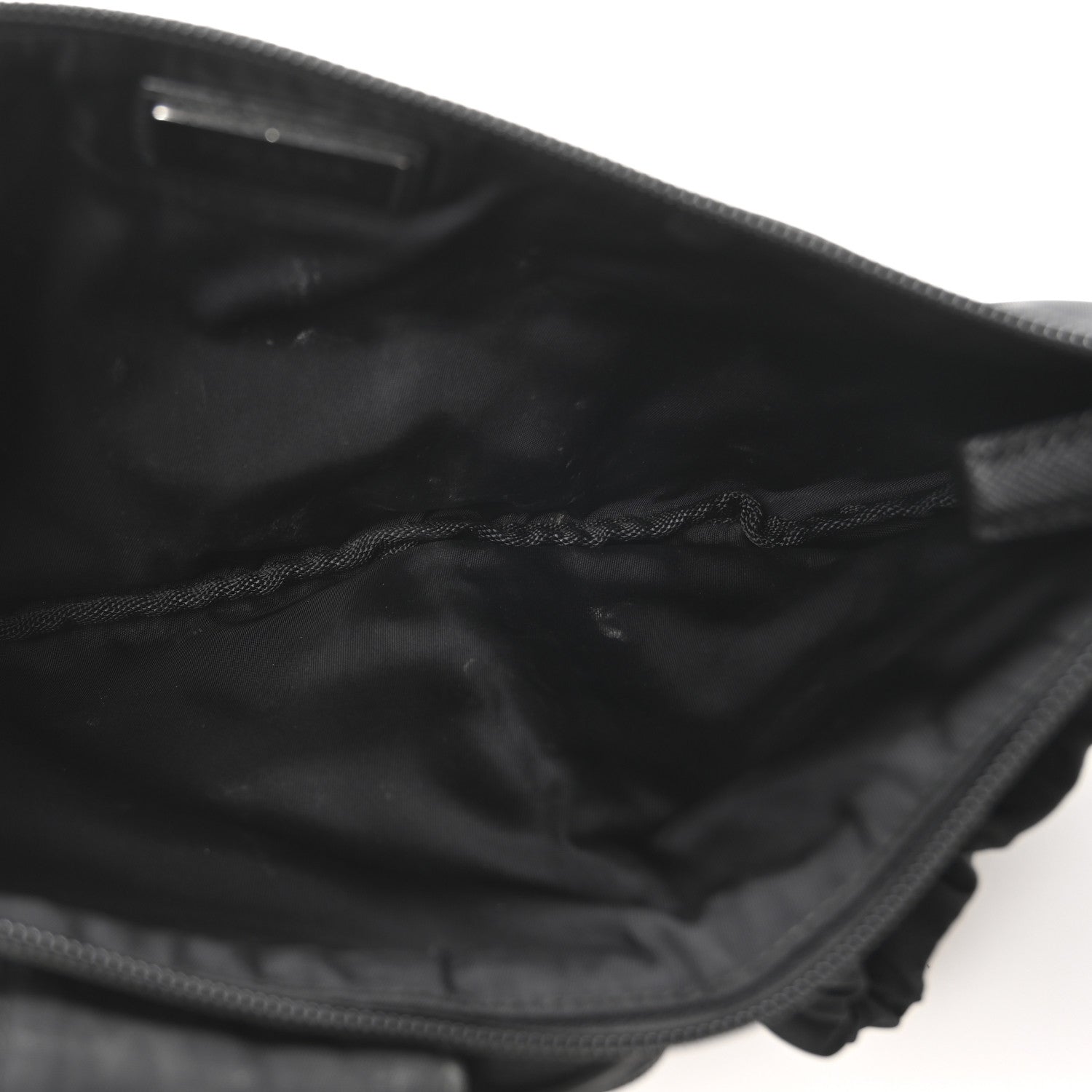 Prada Nylon Metal Triple Pocket Belt Bag Black 5 of 10