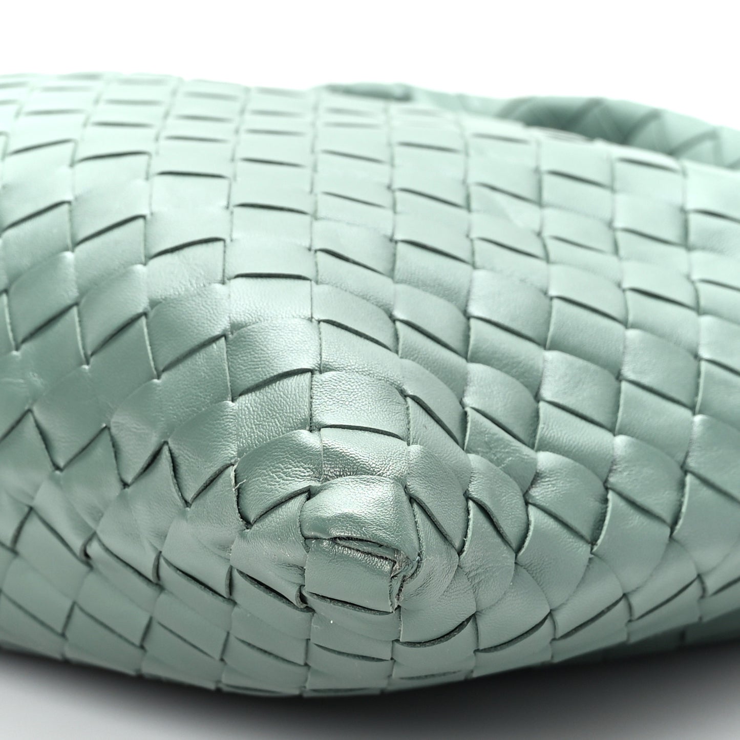Calfskin Intrecciato Small Hop Aloe