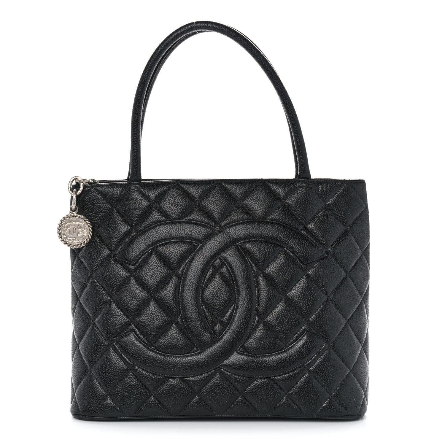 Chanel Caviar Quilted Medallion Tote Black 1 of 10