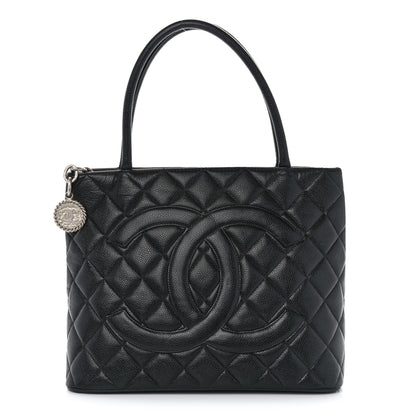Chanel Caviar Quilted Medallion Tote Black 1 of 10