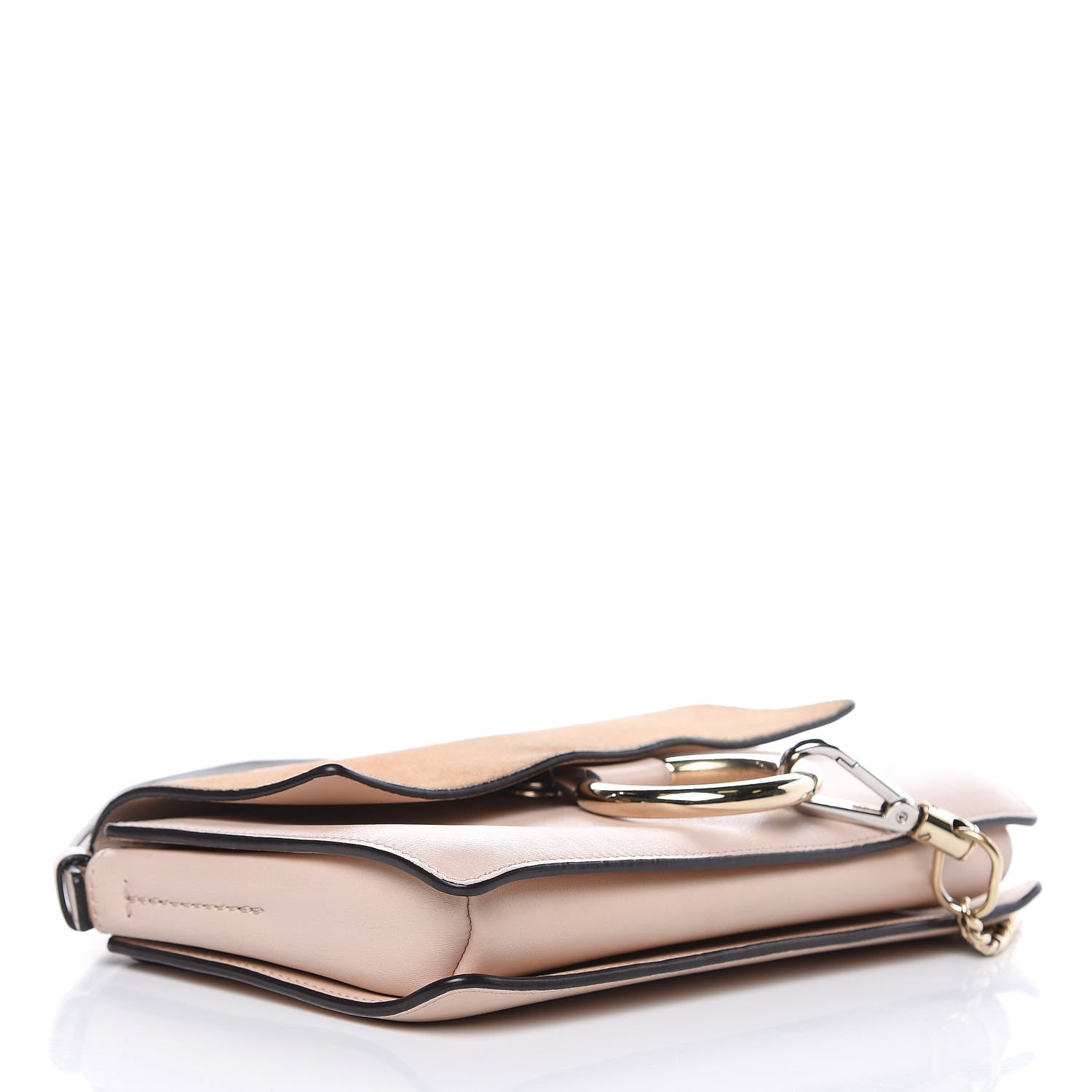 Chloe Suede Calfskin Small Faye Shoulder Bag Cement Pink 4 of 16