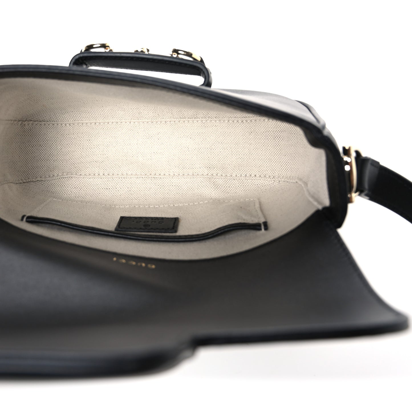 Arabella Calfskin Horsebit 1955 Shoulder Bag Black Black