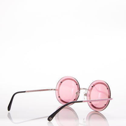 Chanel Metallic Pearl Round Sunglasses 71140 Pink 4 of 7