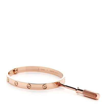 Cartier 18K Pink Gold LOVE Bracelet 17 4 of 7