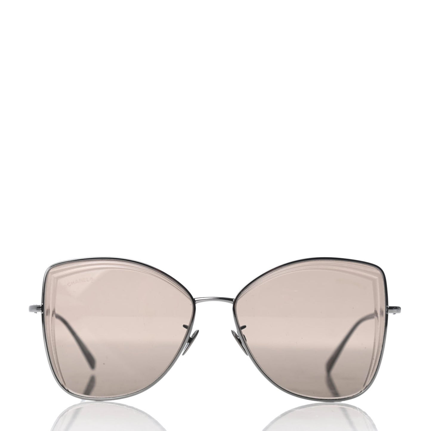 Metal Butterfly Sunglasses 4253 Silver