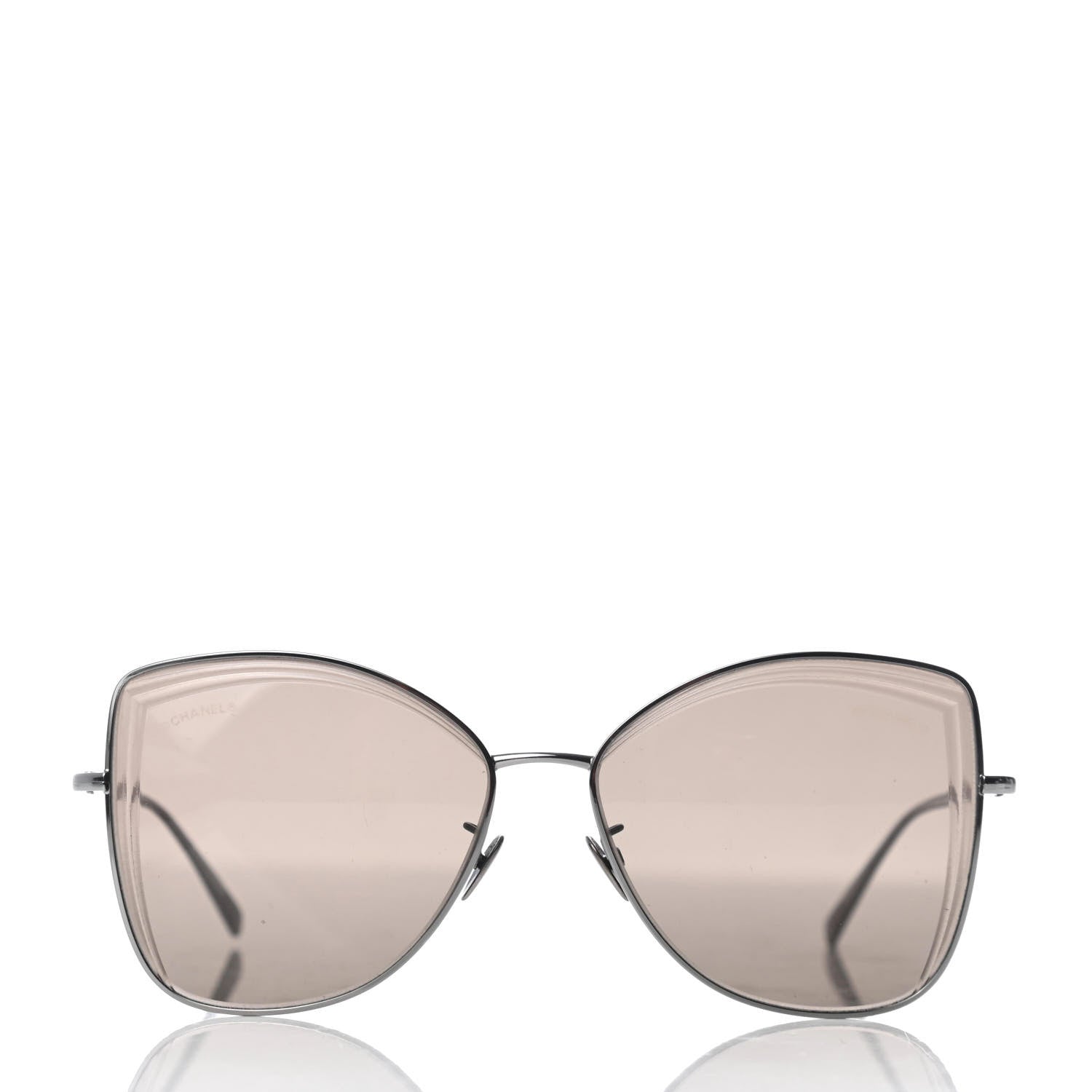 Chanel Metal Butterfly Sunglasses 4253 Silver 2 of 6